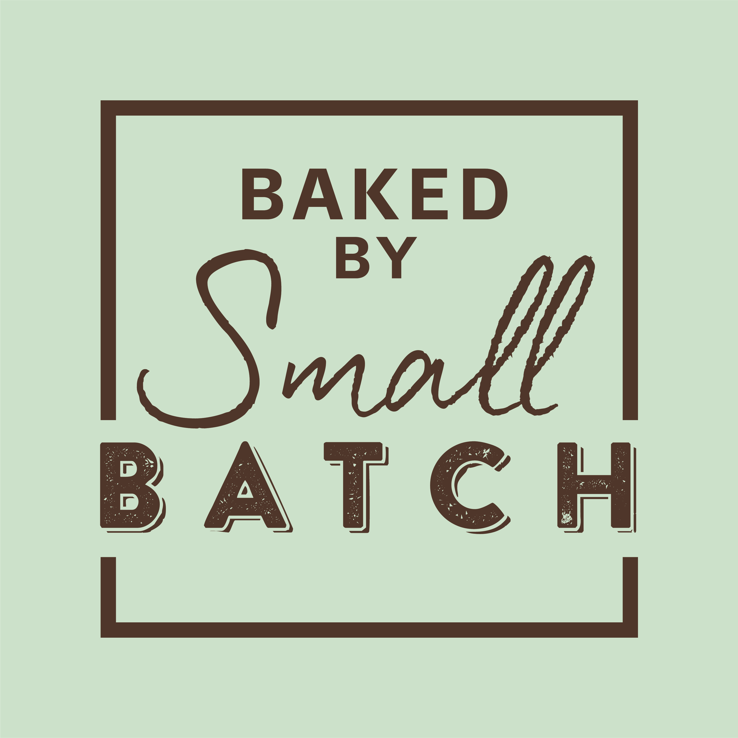 Menu baked by small batch